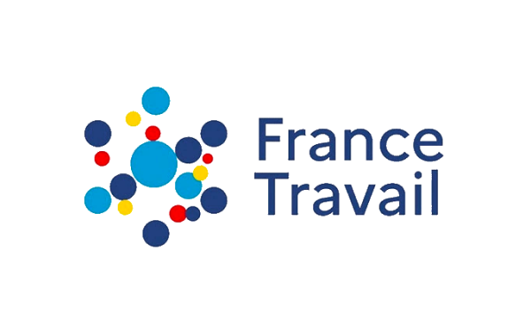 France travail fond blanc